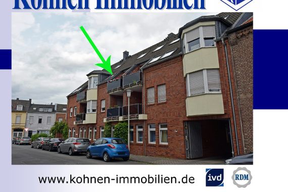 Charmante Maisonettewohnung mit Balkon in beliebter, ruhiger Citylage von 41334 Nettetal-Lobberich